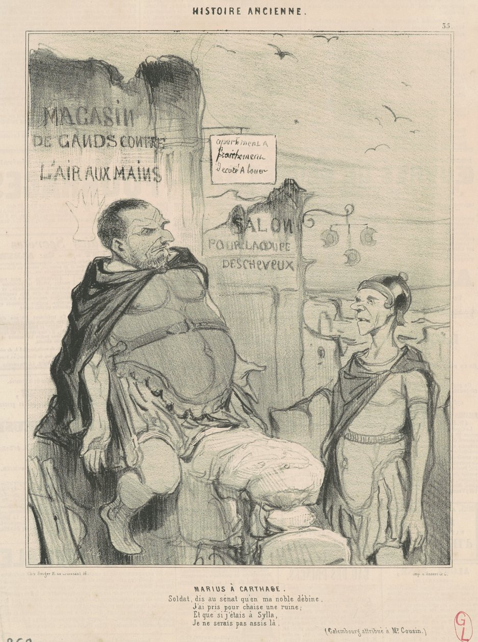 Marius i Kartago av Honoré Daumier