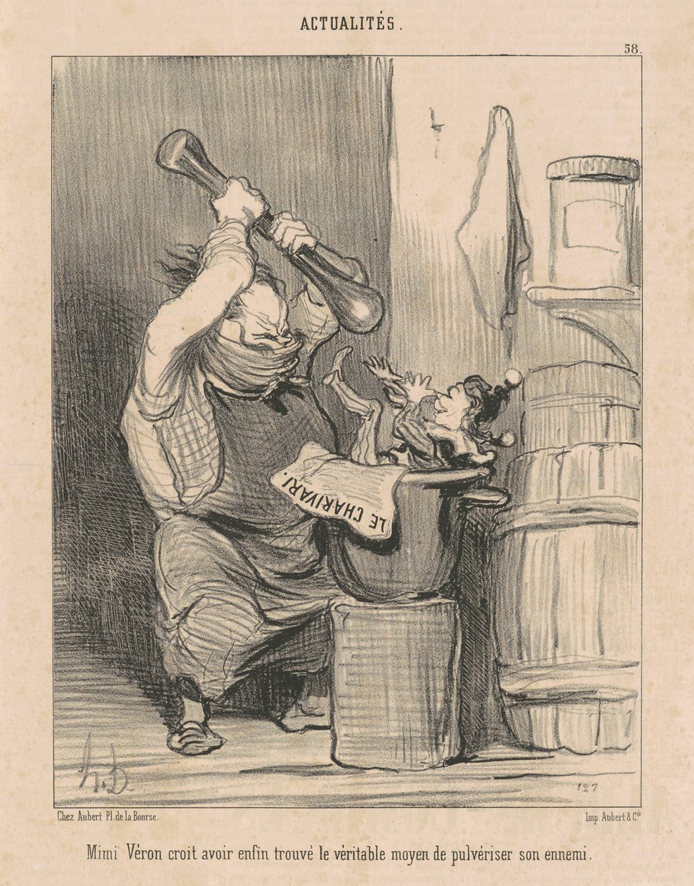 Mimi Vèron tror att hon har ... hittat ... av Honoré Daumier