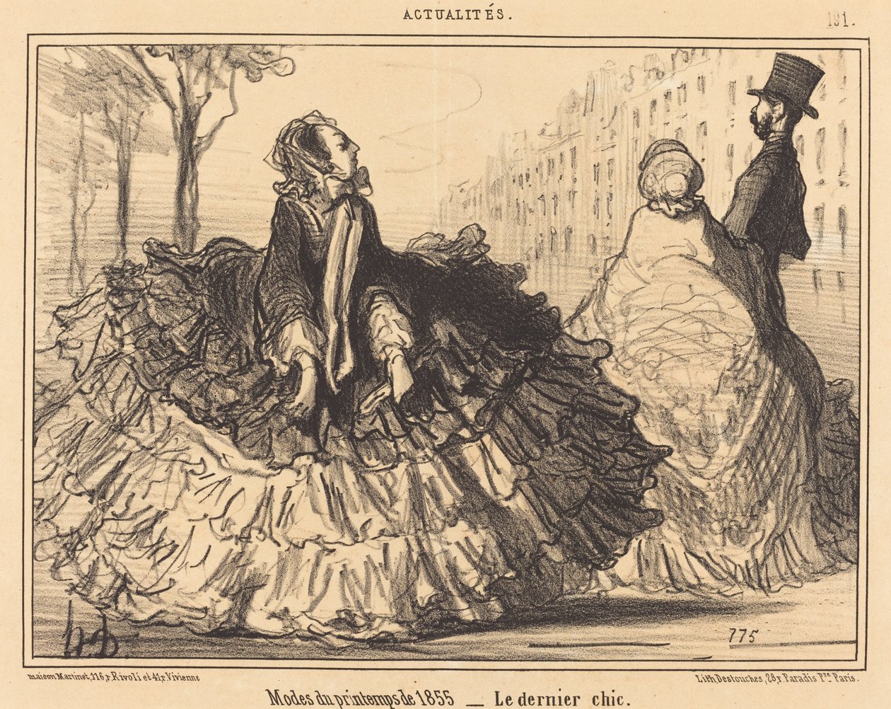 Vårmoden 1855 av Honoré Daumier