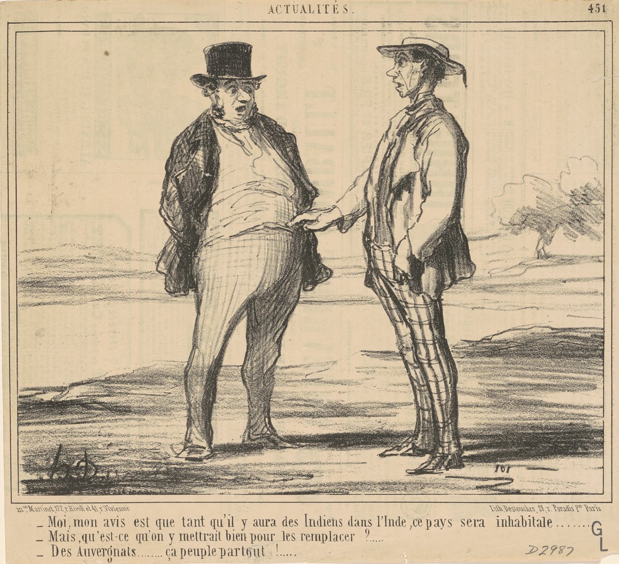 Månad, min åsikt är... av Honoré Daumier