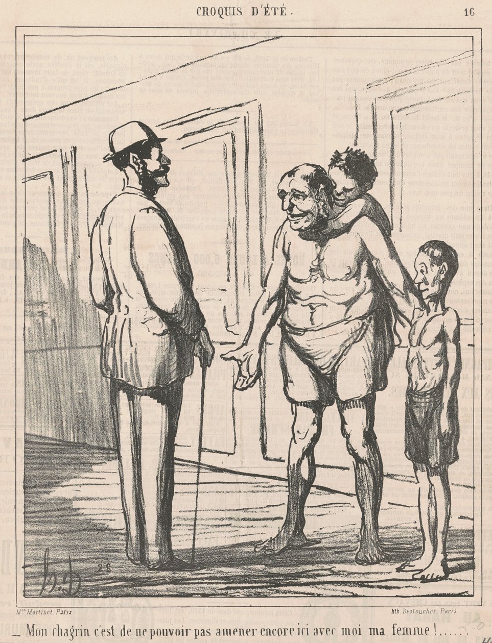 Min sorg är att inte kunna... av Honoré Daumier