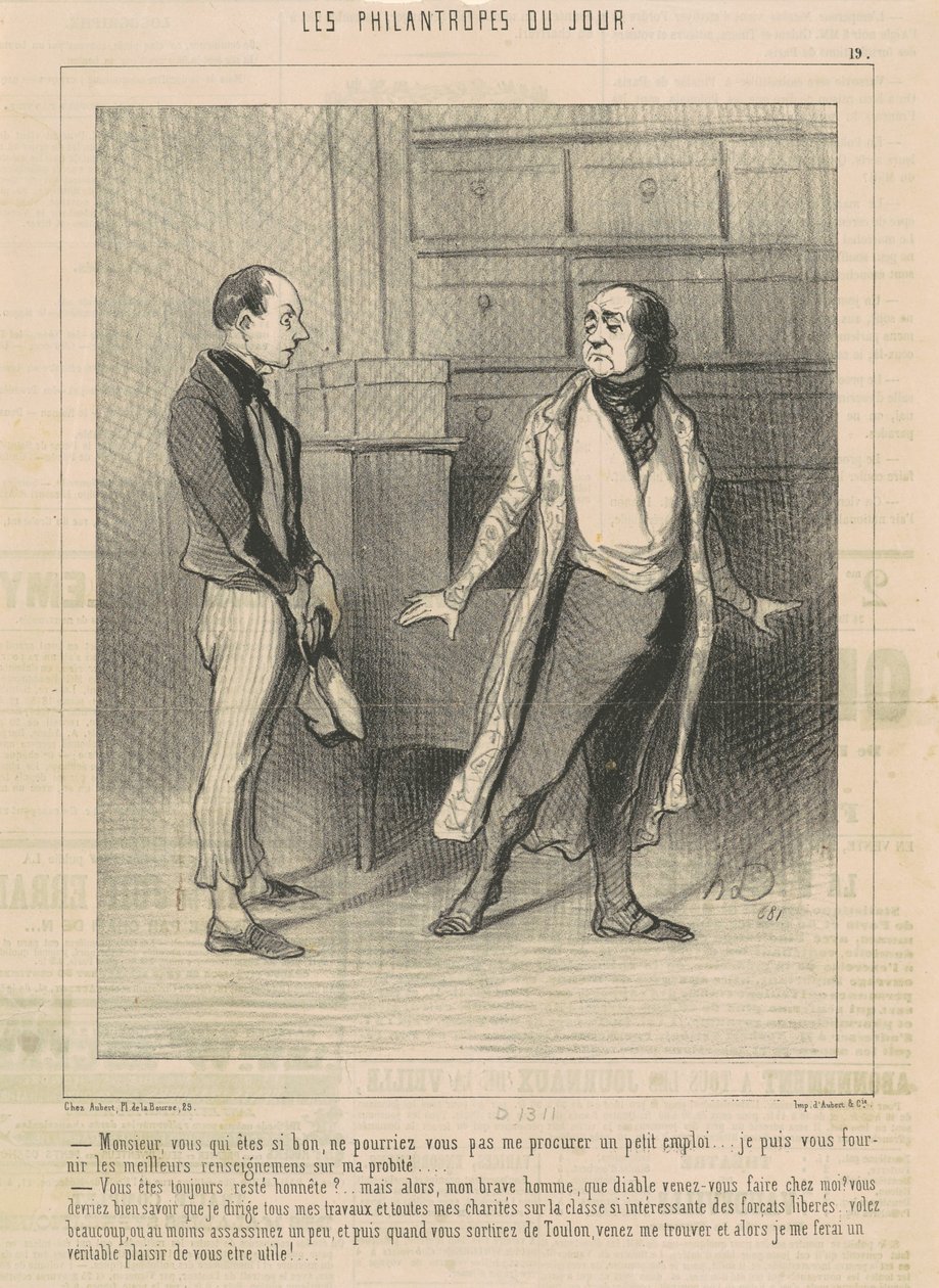 Herre du som är så bra... av Honoré Daumier