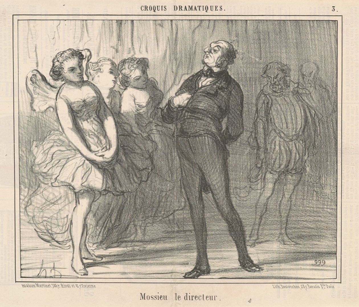 Direktören Mossieu av Honoré Daumier