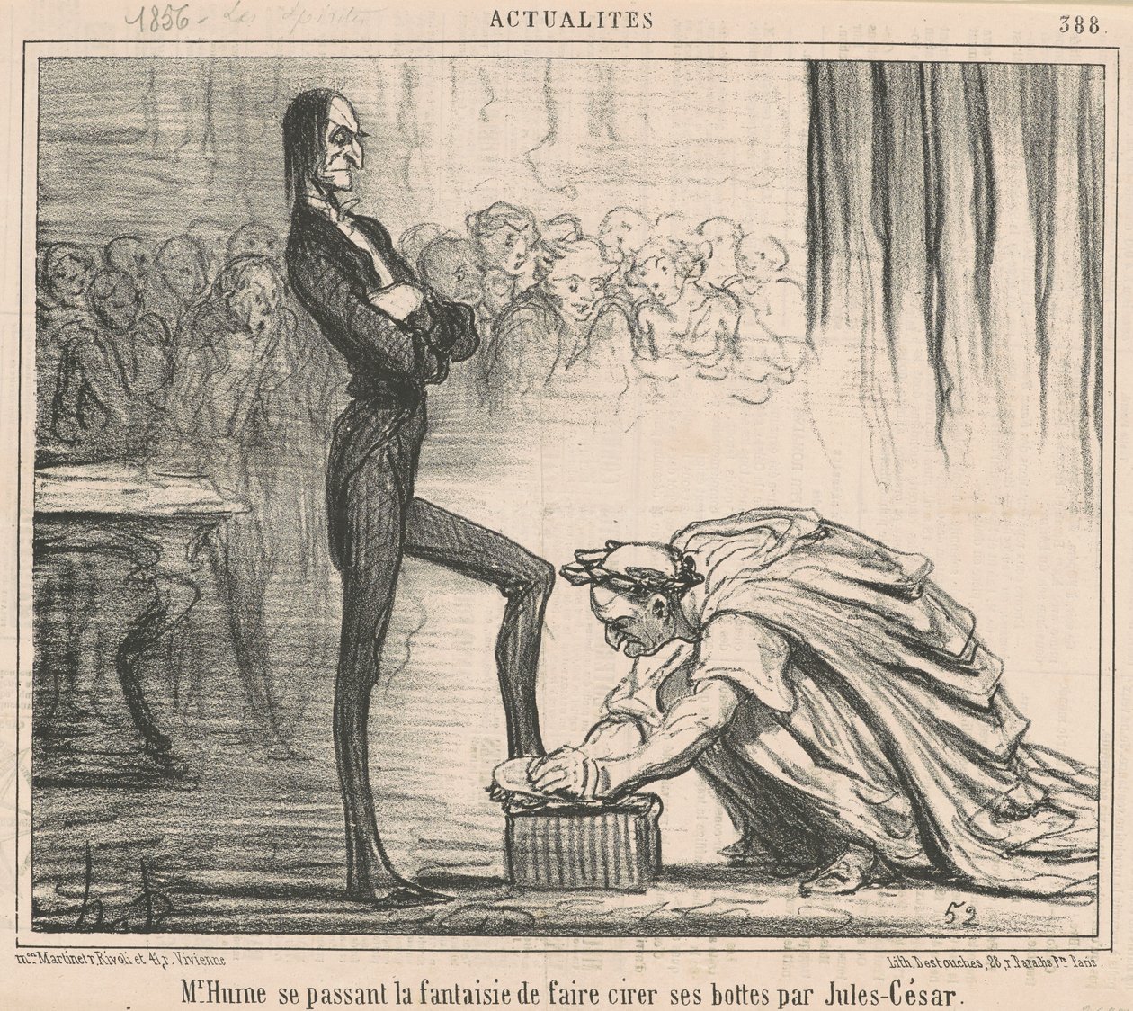Mr Hume låtsas... av Honoré Daumier