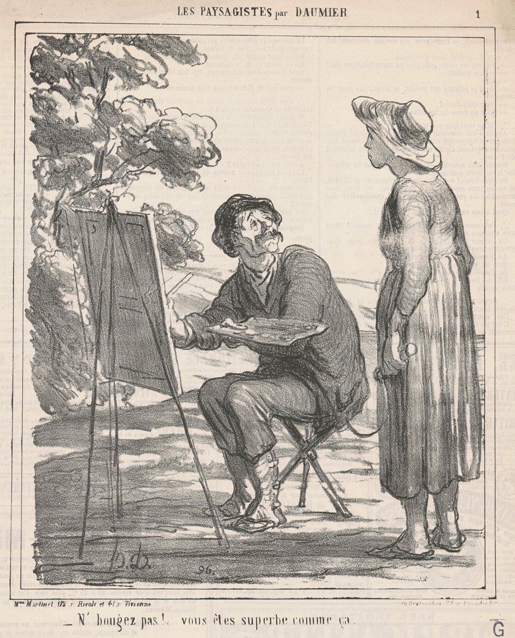 Rör dig inte! ... av Honoré Daumier