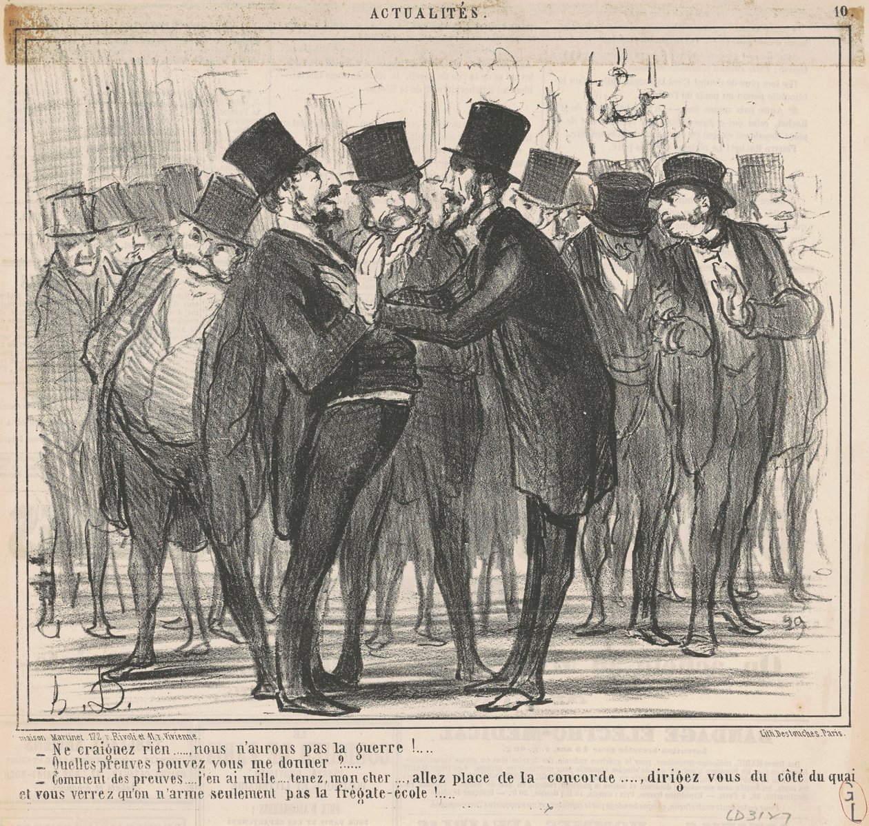 Var inte rädd för något ... av Honoré Daumier