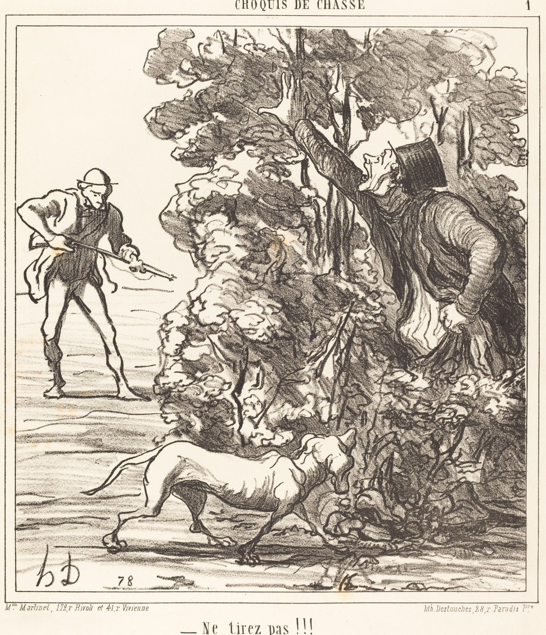 Dra inte!!! av Honoré Daumier