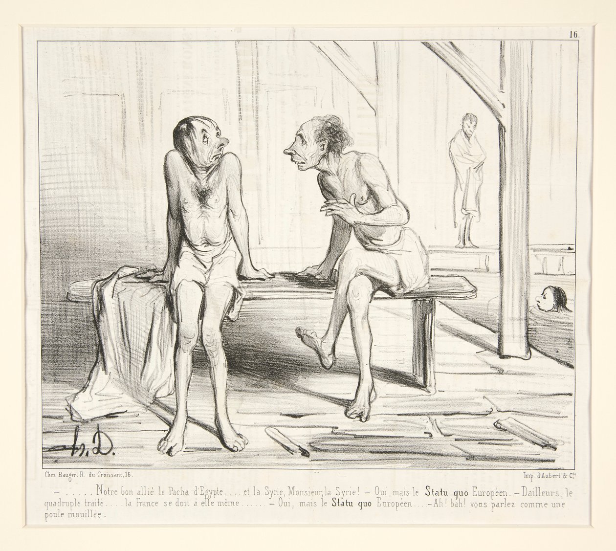 Vår goda allierade Pacha d av Honoré Daumier