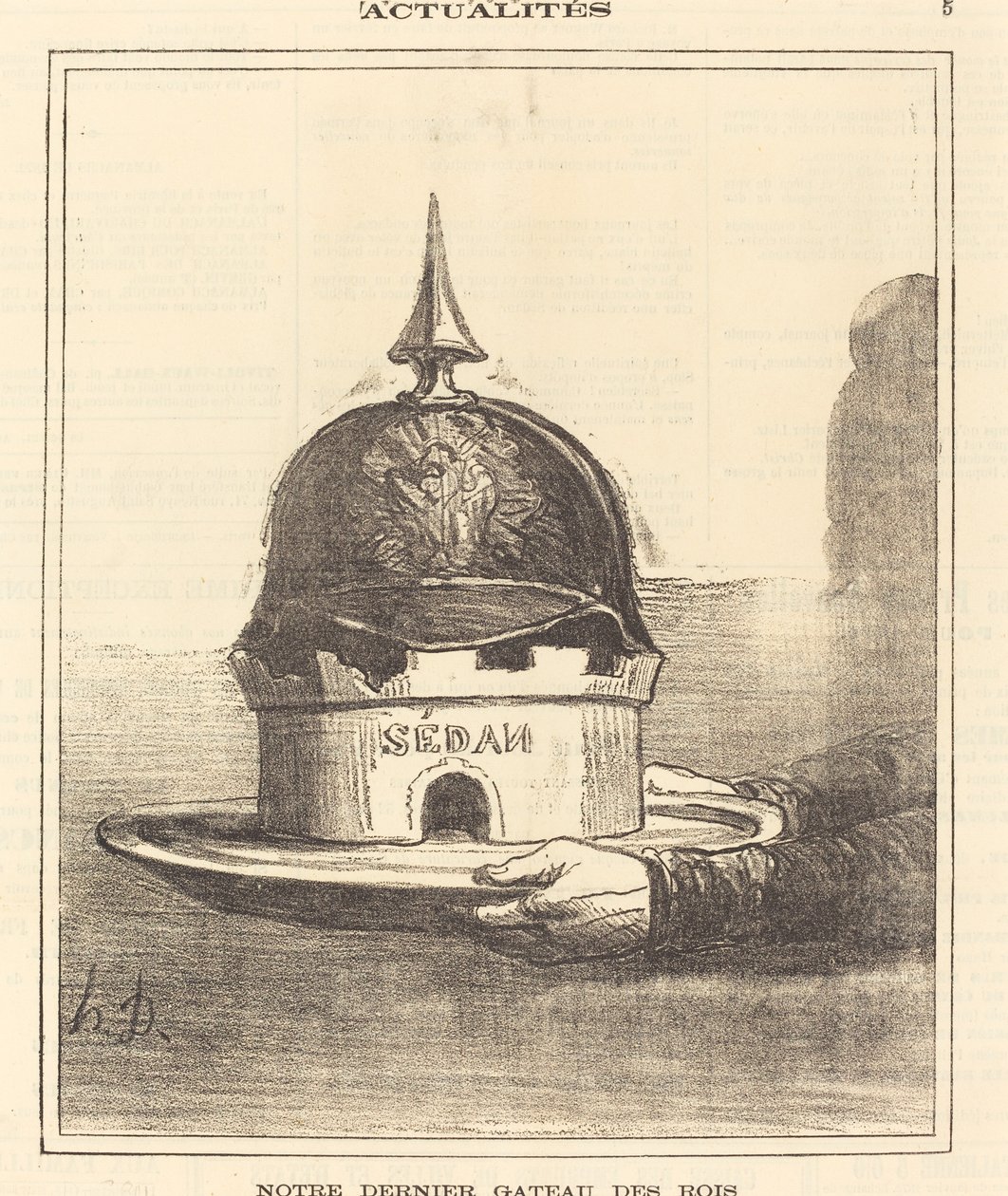 Vår sista kungstårta av Honoré Daumier