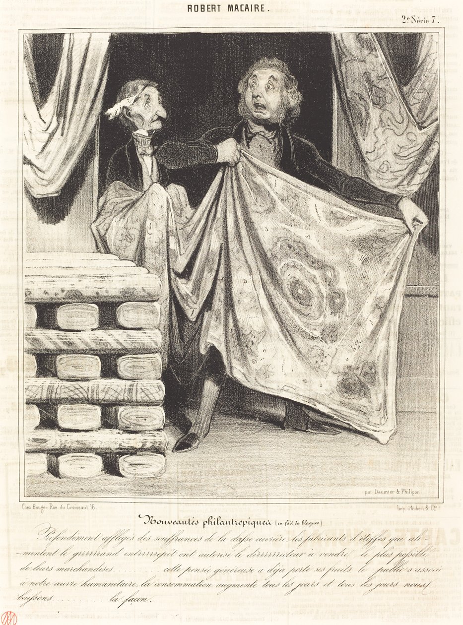 Filantropiska nyheter... av Honoré Daumier