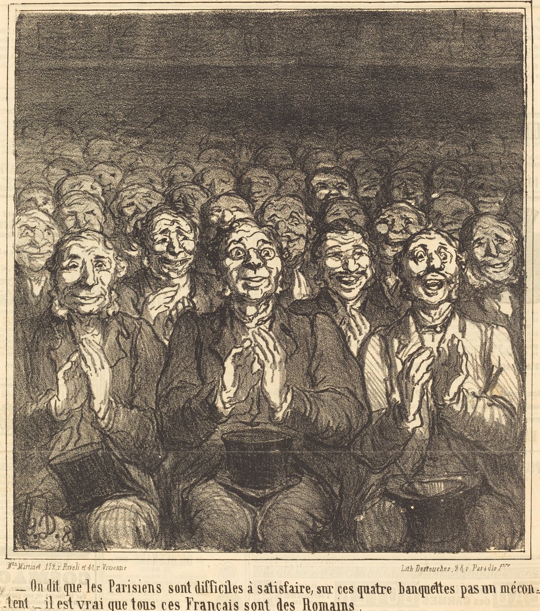 Det sägs att parisare... av Honoré Daumier