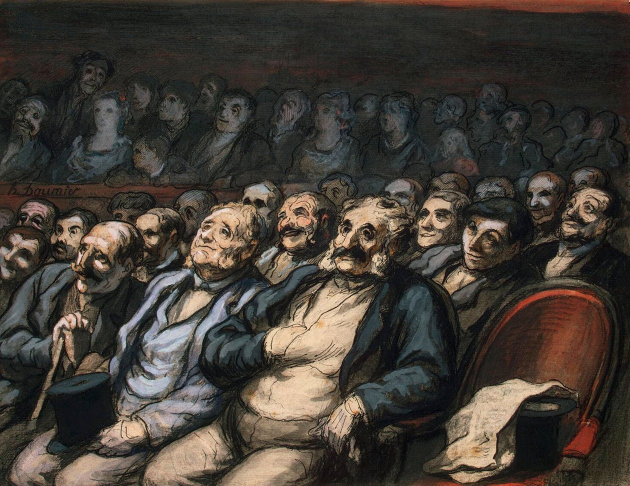Orkesterplats, 1856-1858. av Honoré Daumier