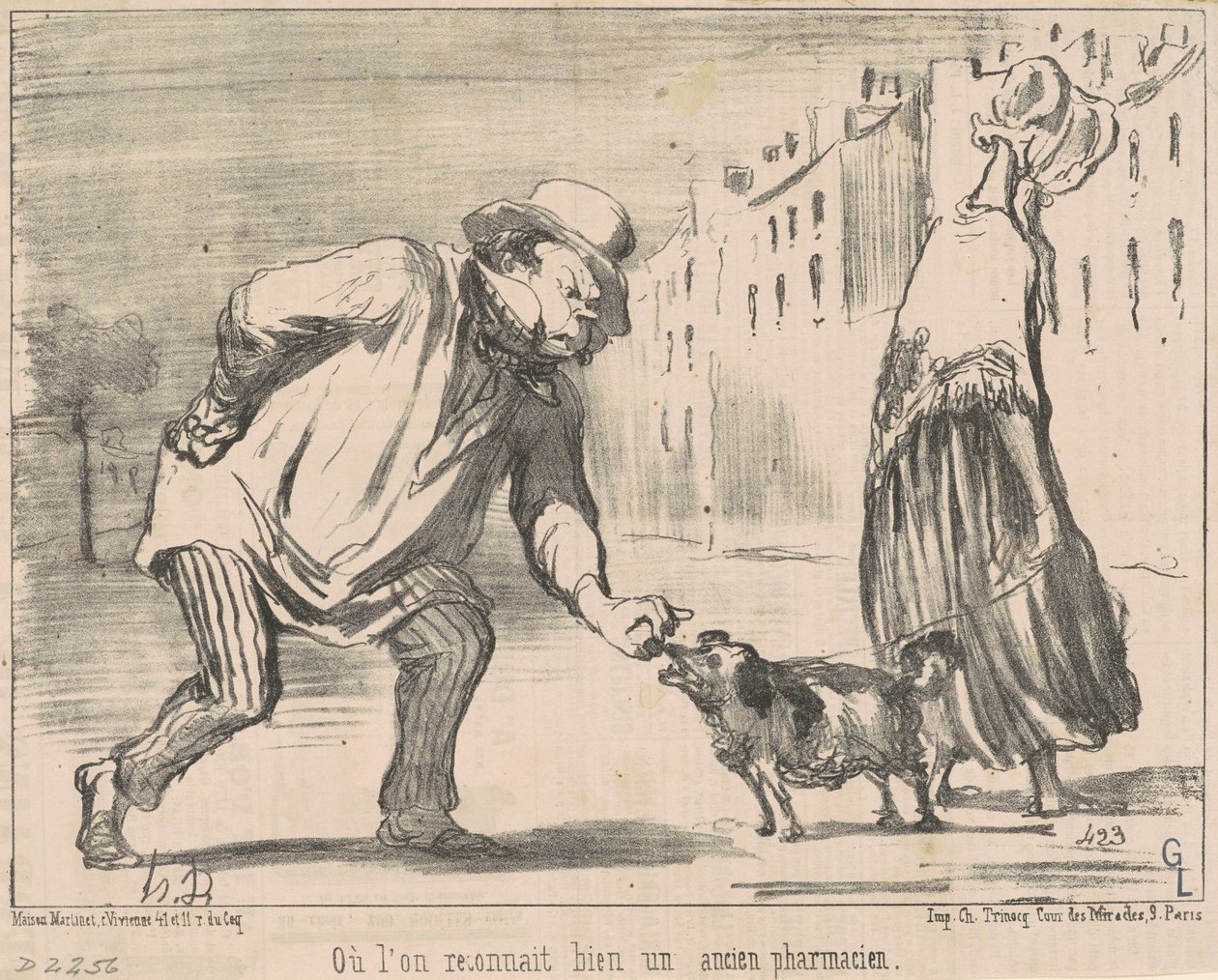 Där vi känner igen ... en före detta apotekare av Honoré Daumier