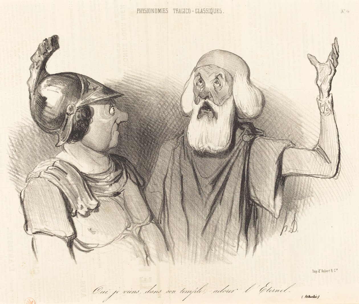Ja, jag kommer, i hans tempel... av Honoré Daumier
