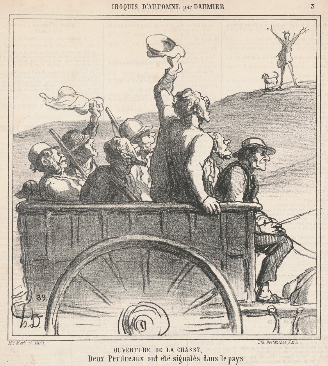Invigning av jakten av Honoré Daumier