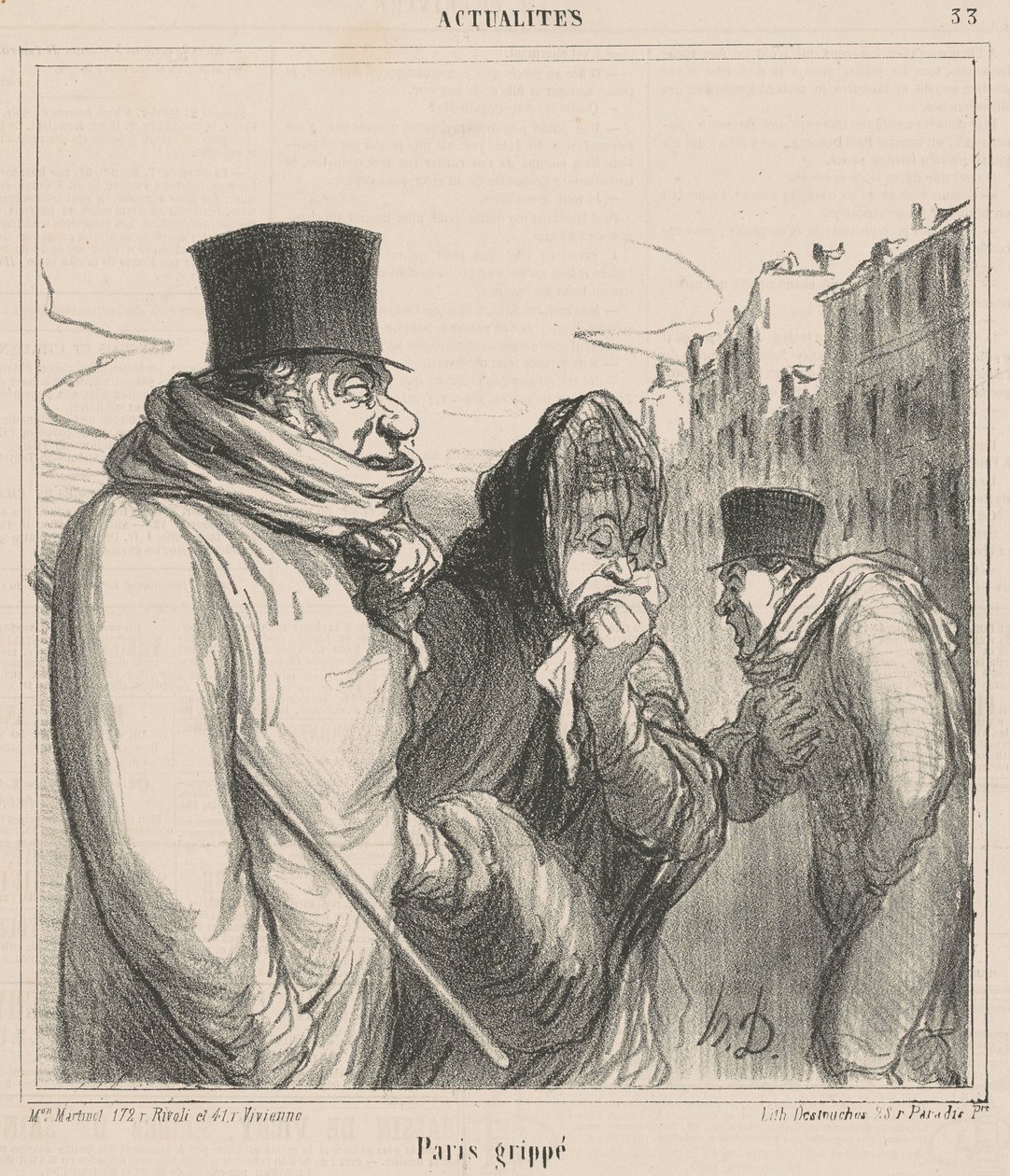 Paris grep av Honoré Daumier