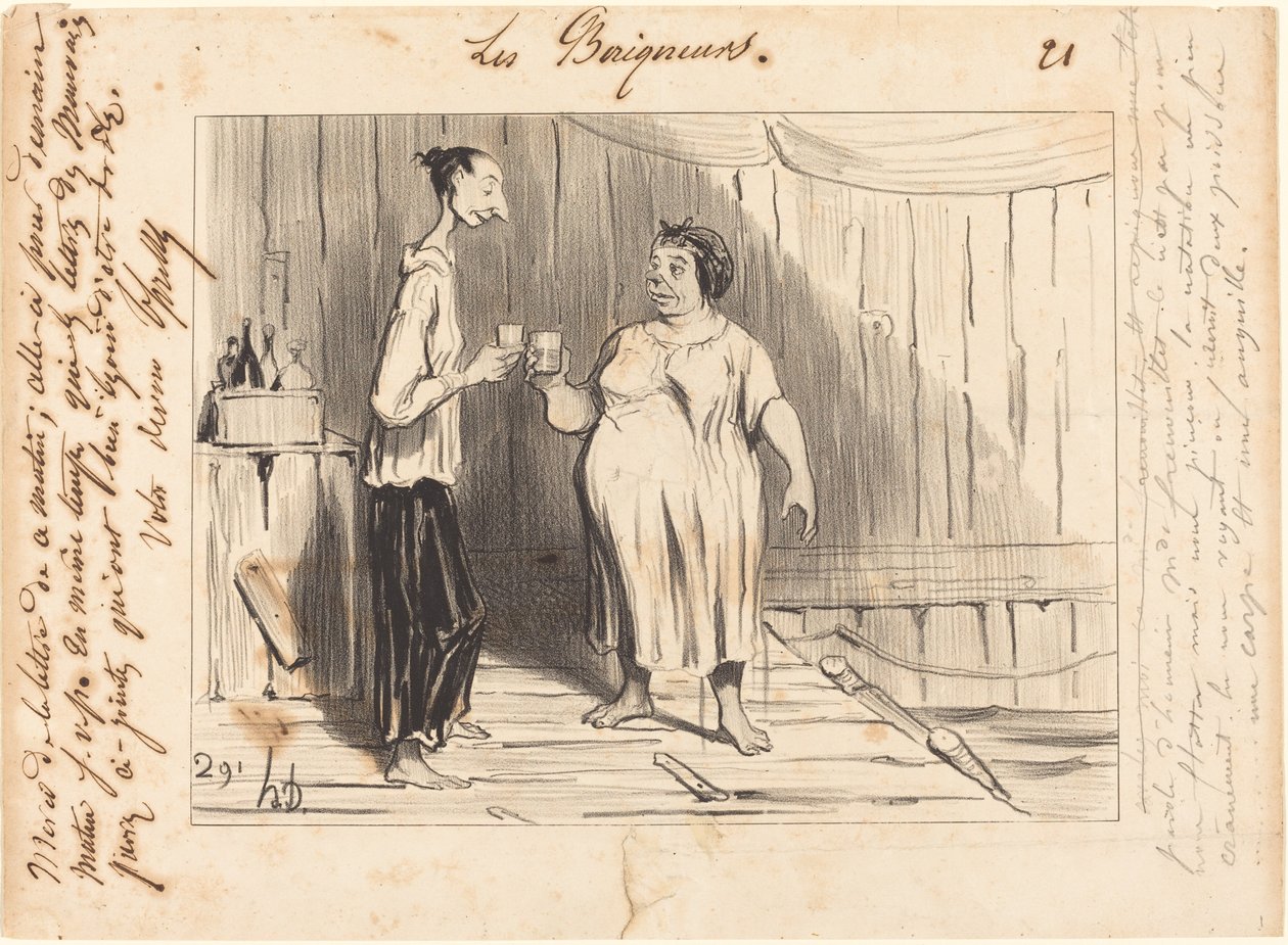 Hedersord fru Frenouillet... av Honoré Daumier