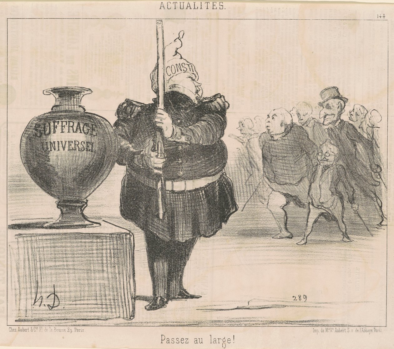 Gå brett! av Honoré Daumier