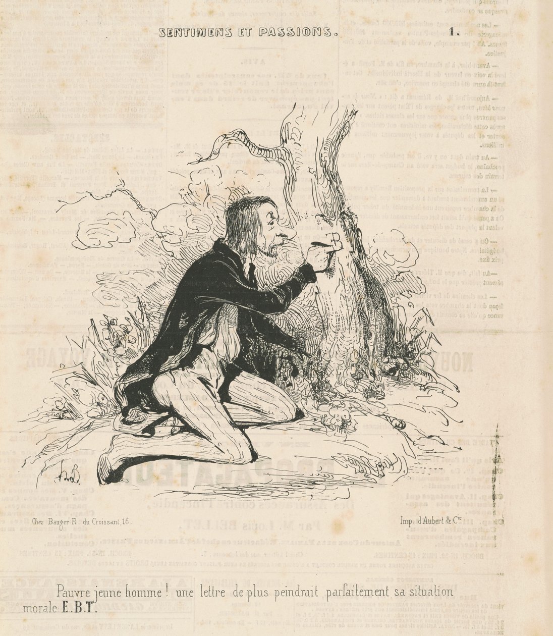 Stackars unge man! av Honoré Daumier