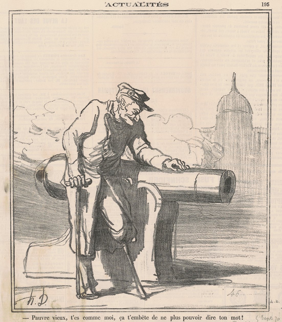 Stackars gamla! Du är som jag... av Honoré Daumier