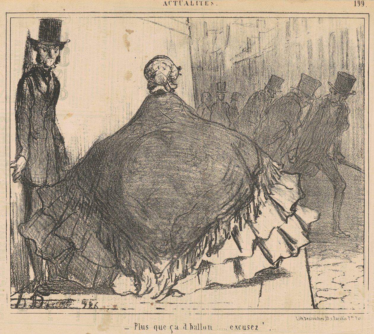 Mer än den bollen... Ursäkta! ... av Honoré Daumier