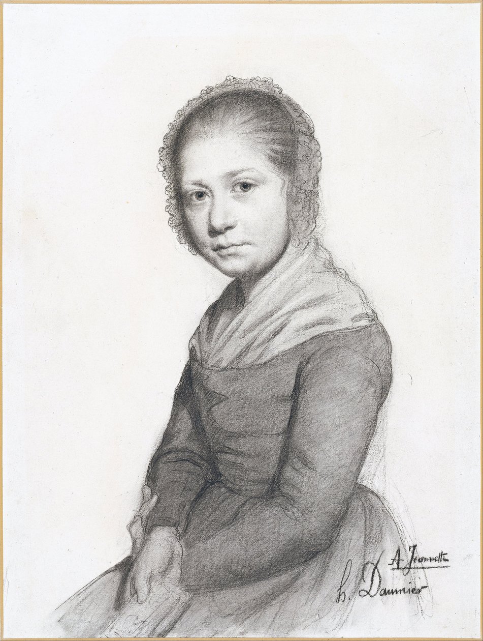 Porträtt av en flicka (Jeannette) av Honoré Daumier