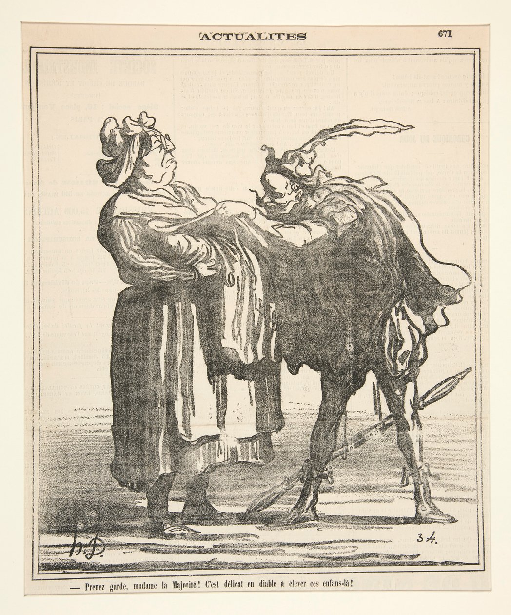 Ta hand om dig, Madame la Majorite! av Honoré Daumier