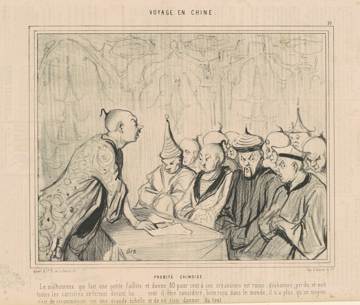 kinesisk hederlighet av Honoré Daumier