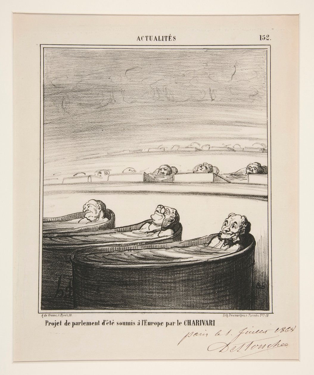 riksdagsprojekt av Honoré Daumier