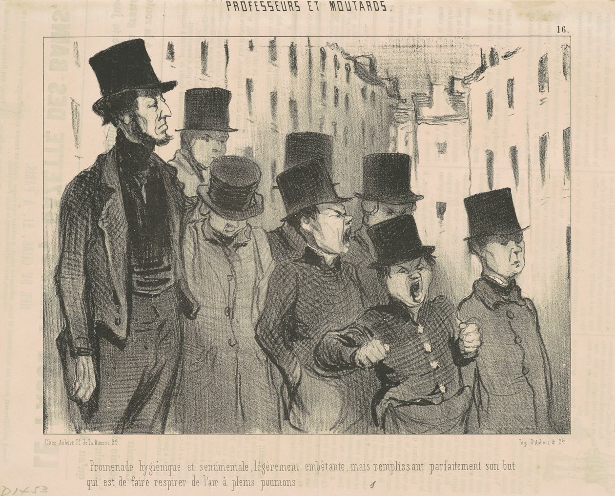 Hygienisk och sentimental promenad... av Honoré Daumier