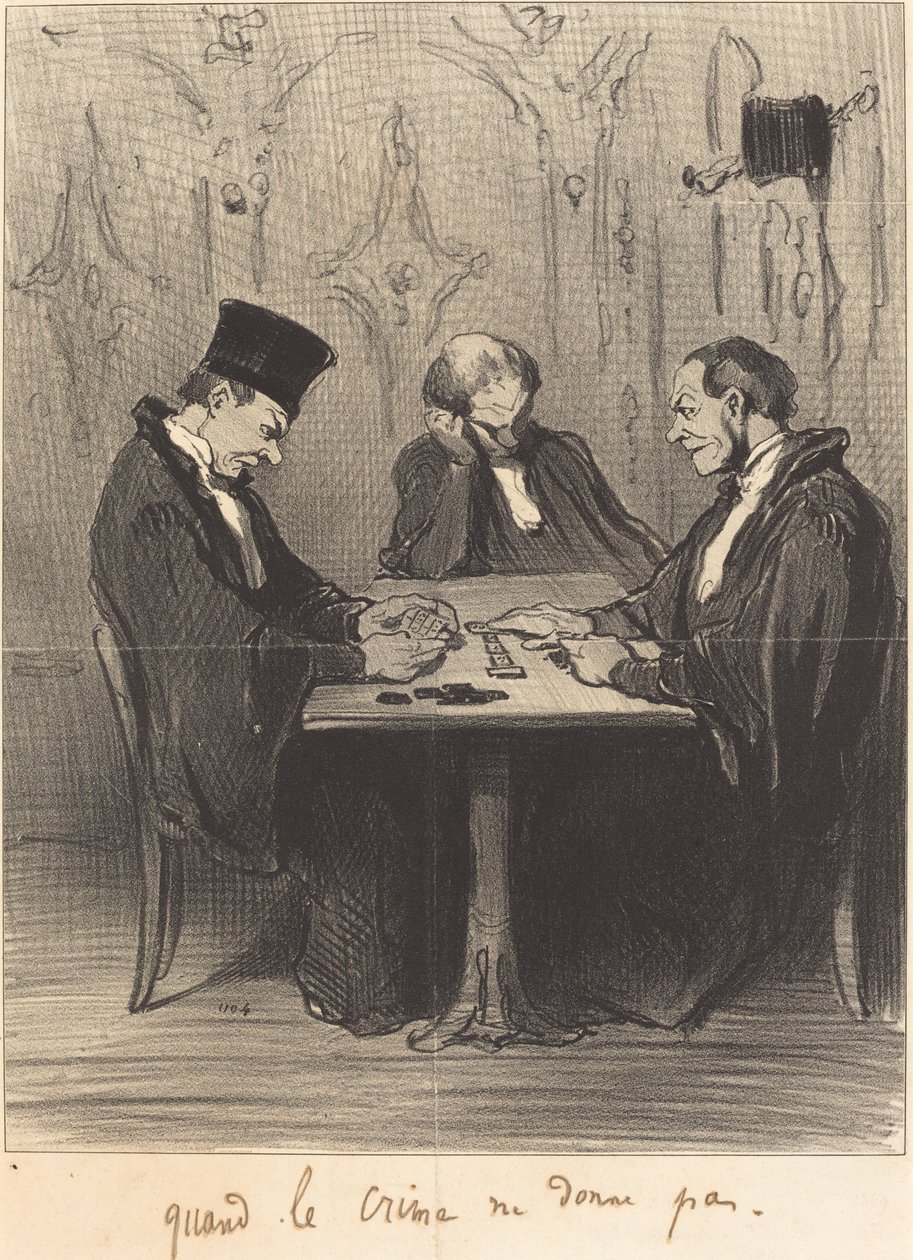 När brott inte ger av Honoré Daumier