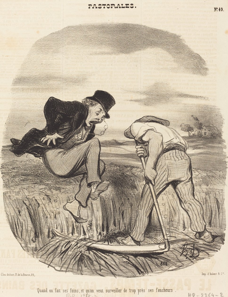 När vi gör vårt hö... av Honoré Daumier