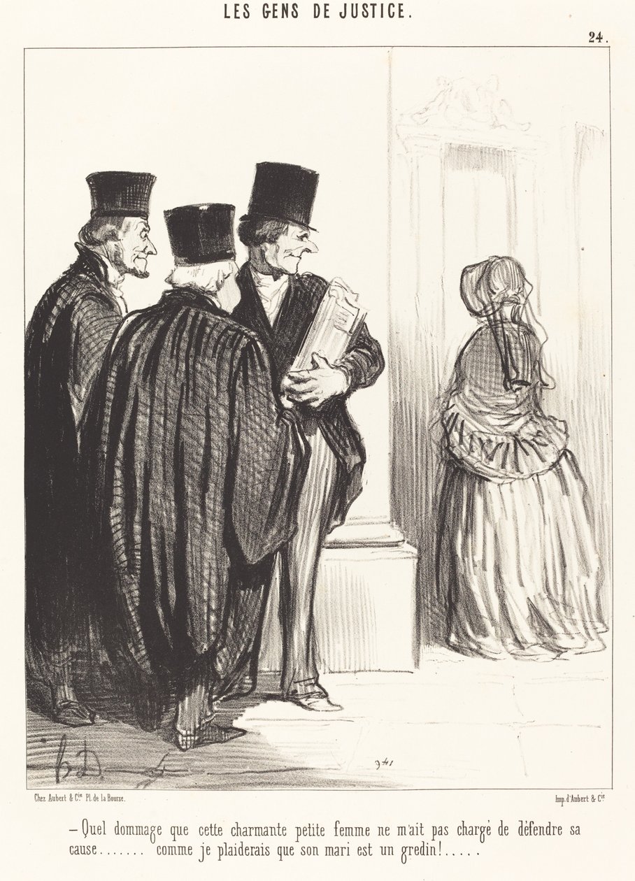 Vad synd att denna underbara... kvinna... av Honoré Daumier