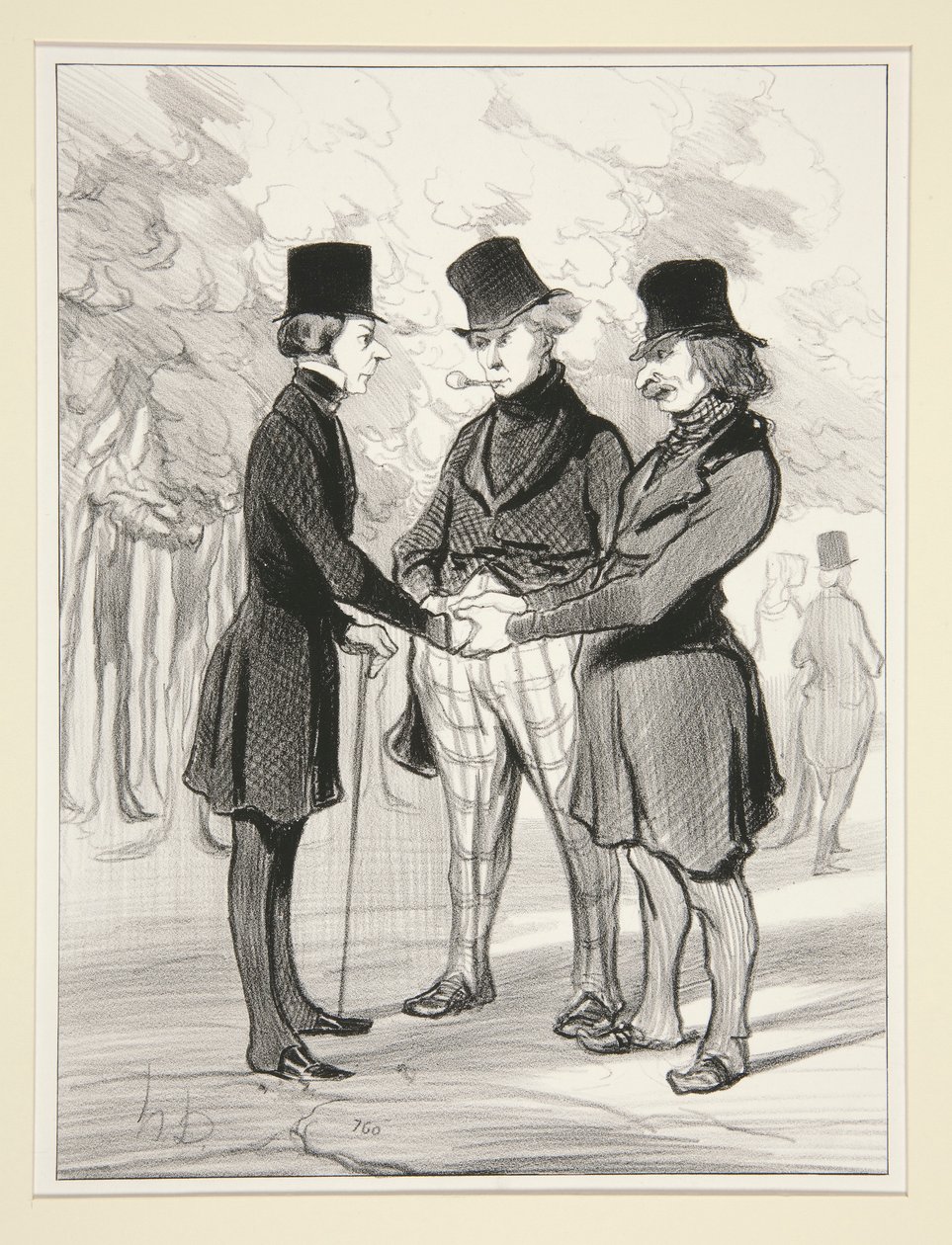 Vilket trevligt möte av Honoré Daumier
