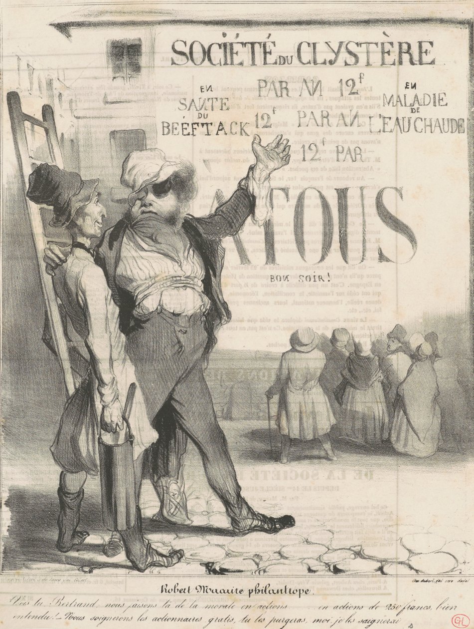 Filantrop Robert Macaire av Honoré Daumier
