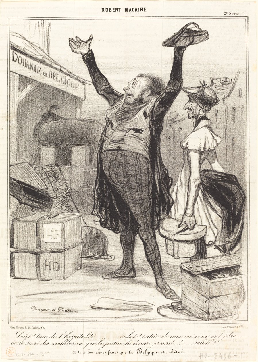 Hej! Land av gästfrihet... av Honoré Daumier