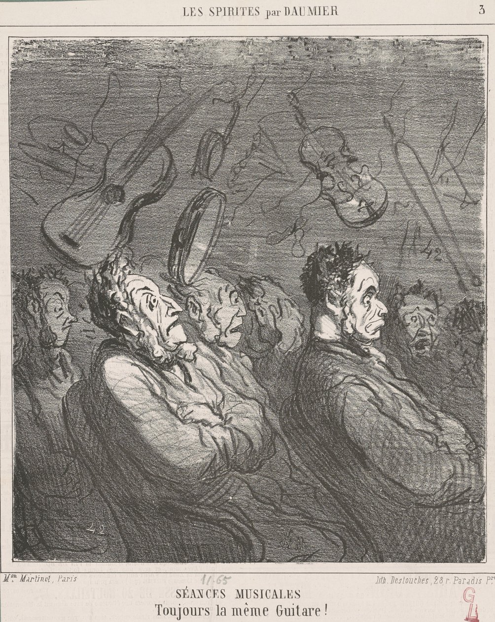 Musikaliska sessioner av Honoré Daumier