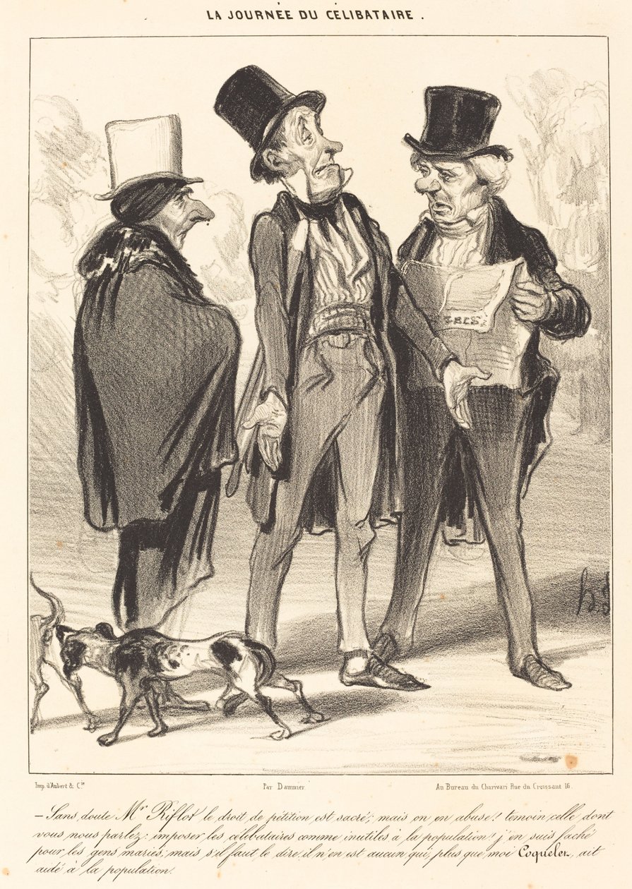 Utan tvekan har Mr. Riflot rätt... av Honoré Daumier