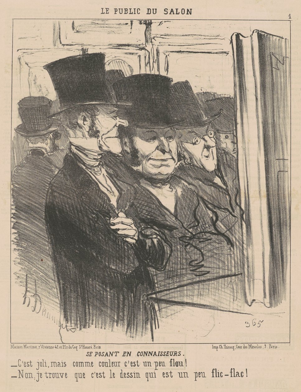 Poserar som kännare av Honoré Daumier