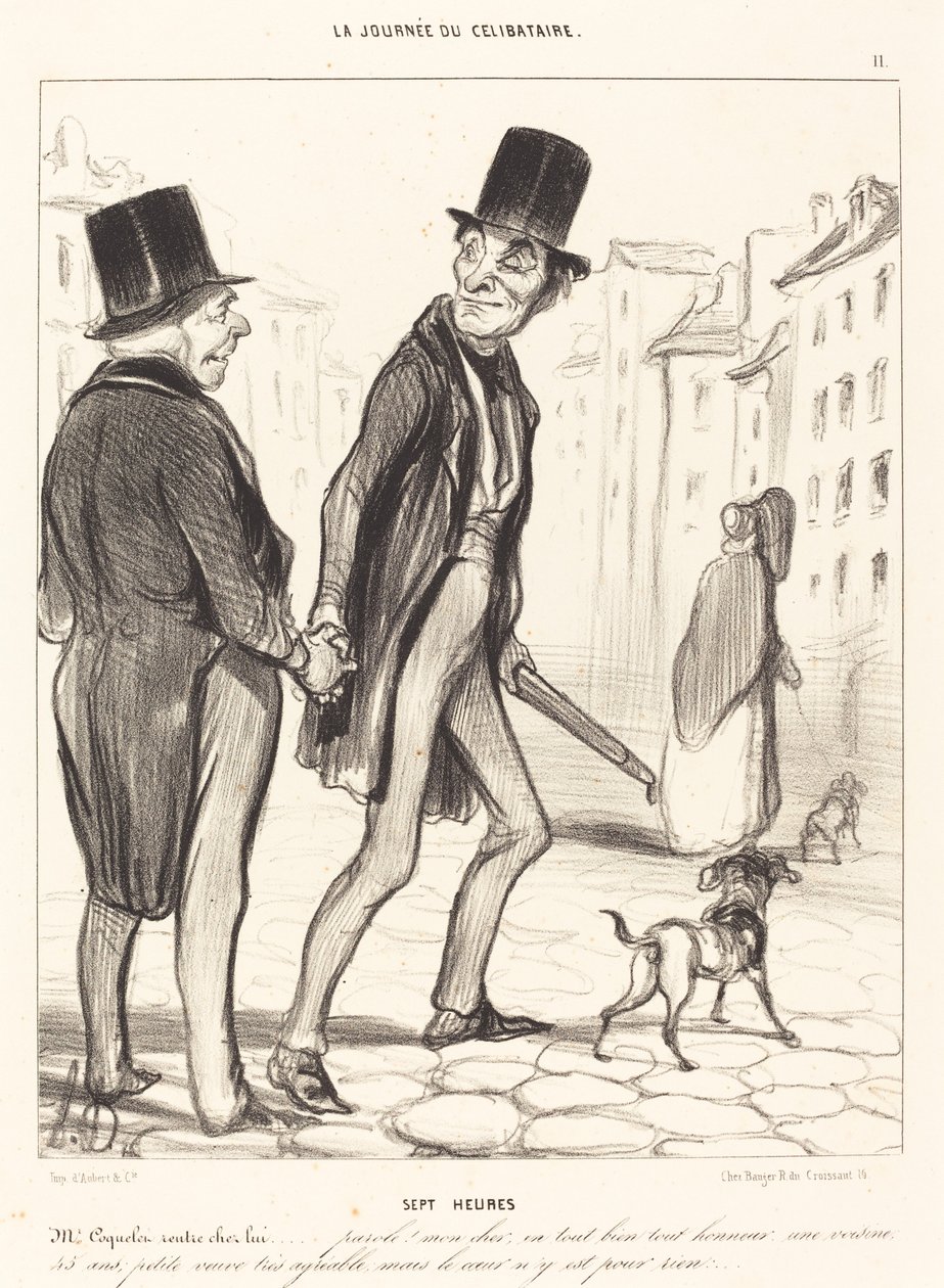 Sju timmar av Honoré Daumier