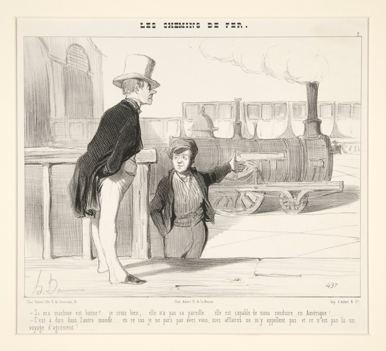 Om min maskin är bra? av Honoré Daumier