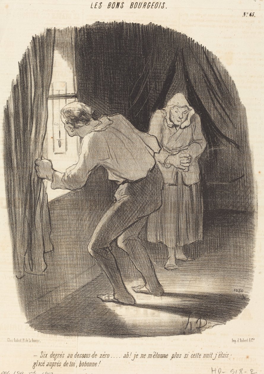 Sex minusgrader... av Honoré Daumier