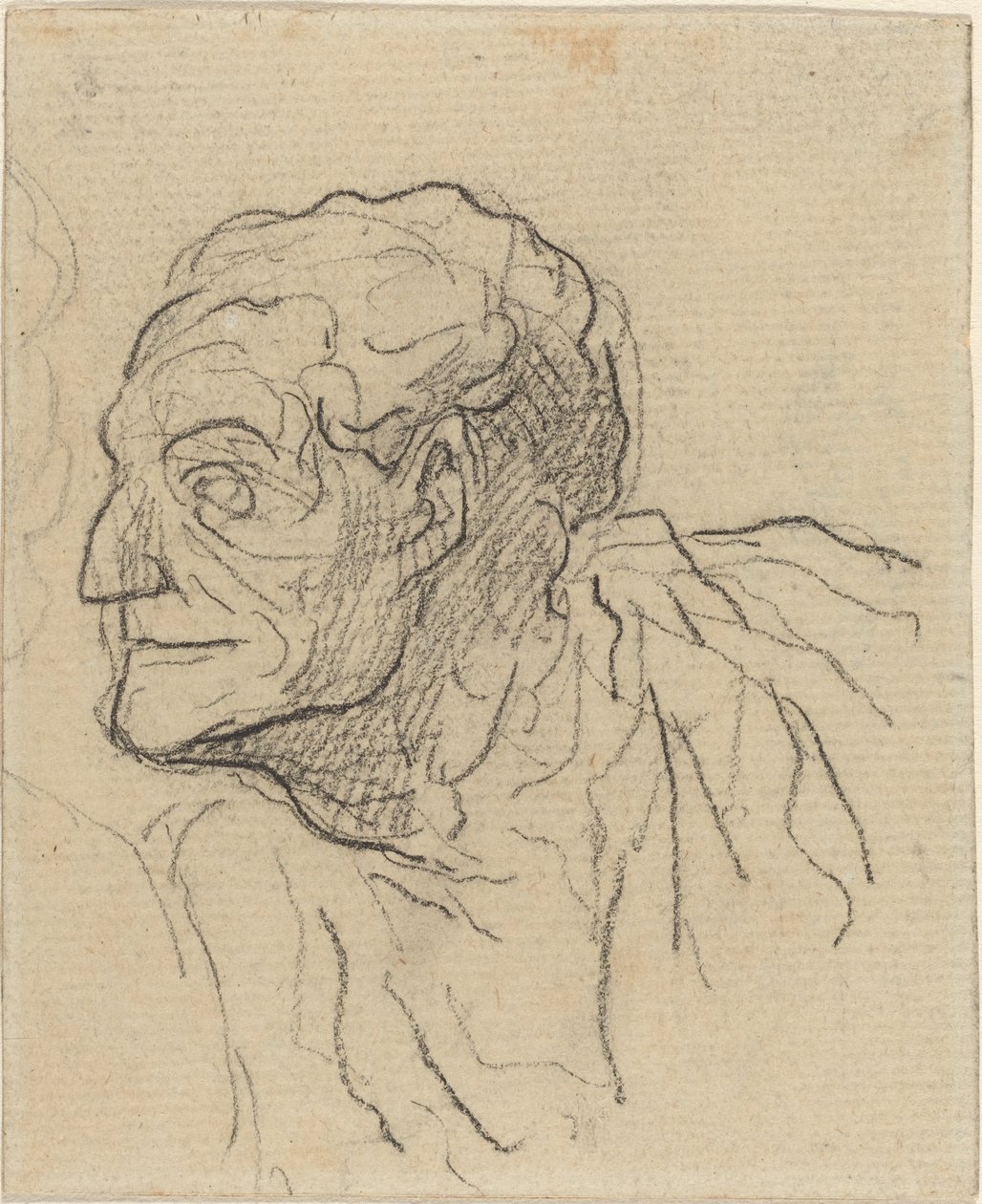 Studie av en man av Honoré Daumier