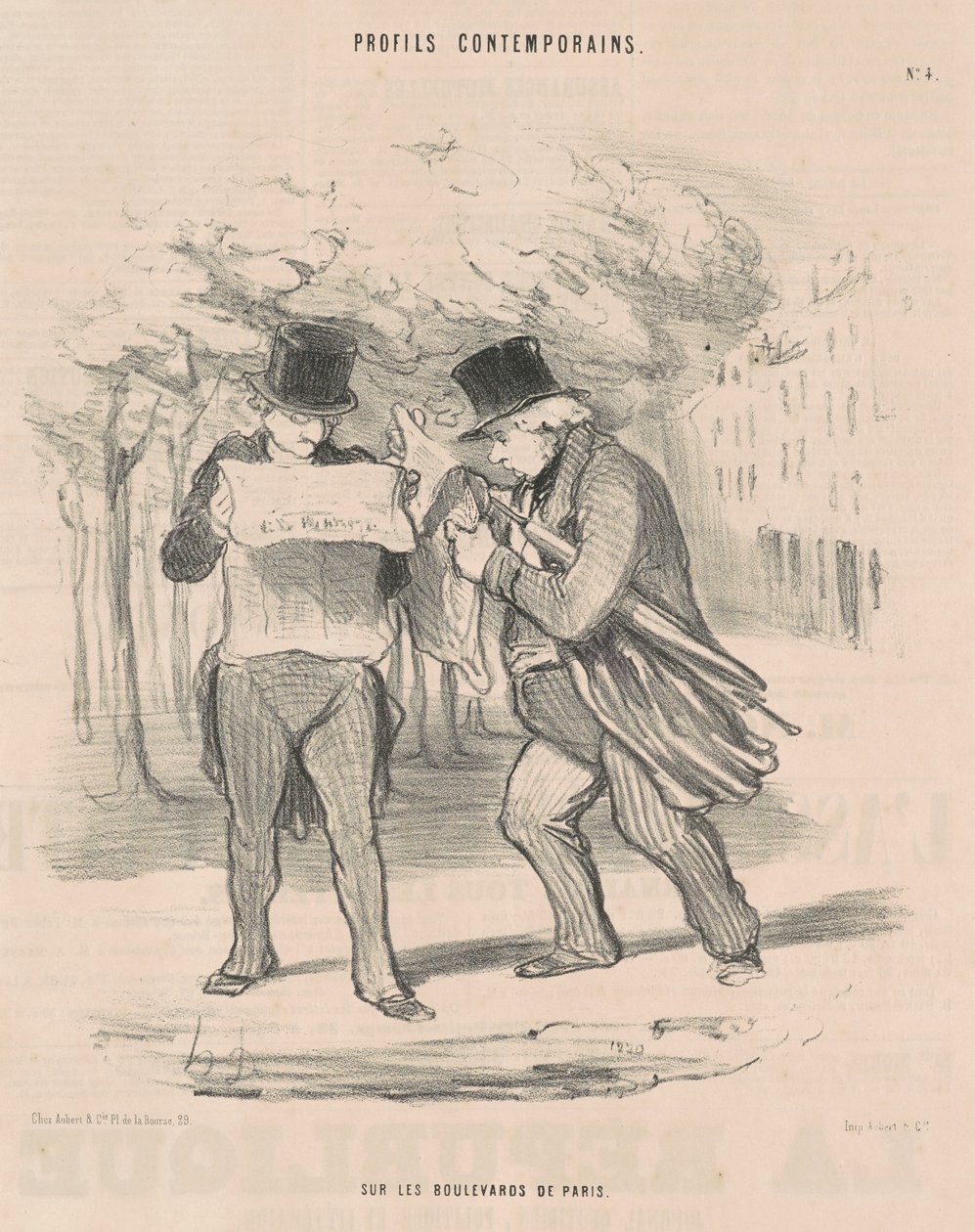 På boulevarderna i Paris av Honoré Daumier