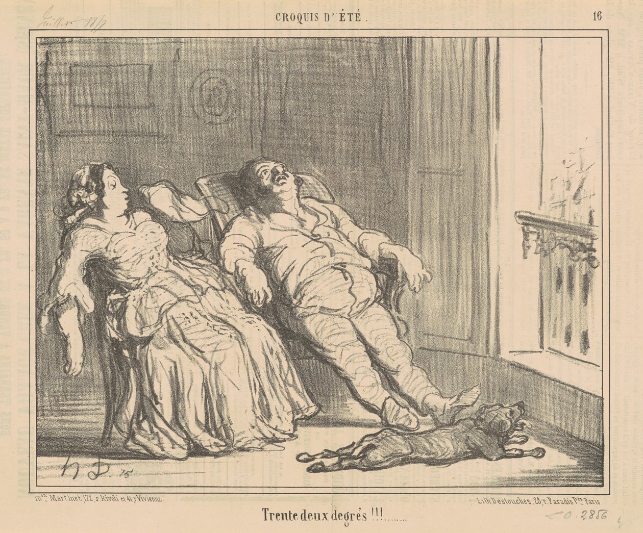Prova två grader!!! av Honoré Daumier