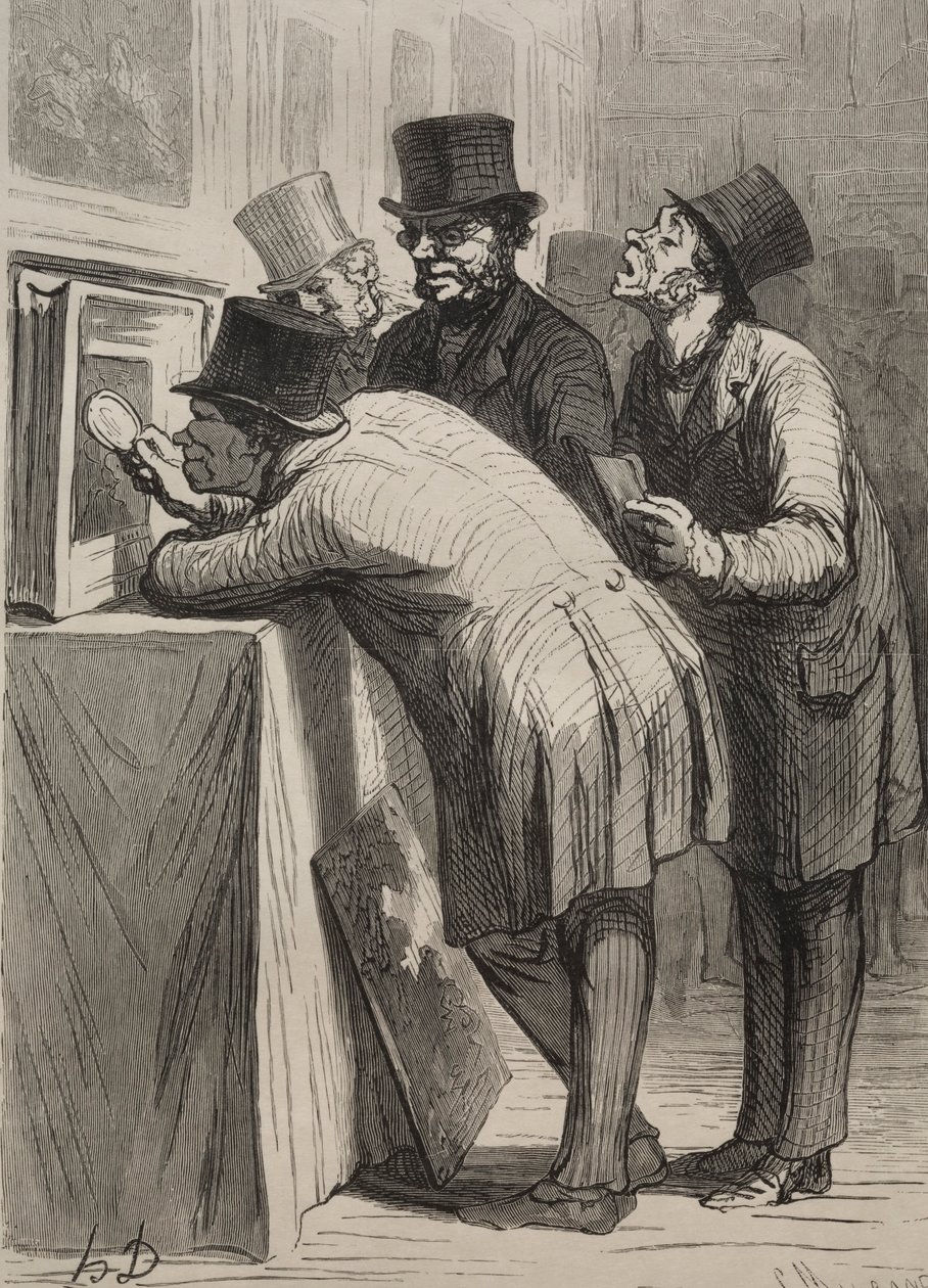 Auktionsrummet: Amatören. av Honoré Daumier