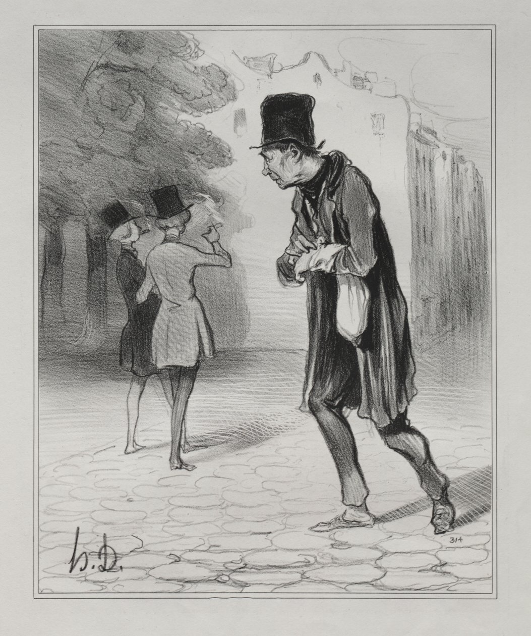 Samlaren av cigarrstubbar av Honoré Daumier