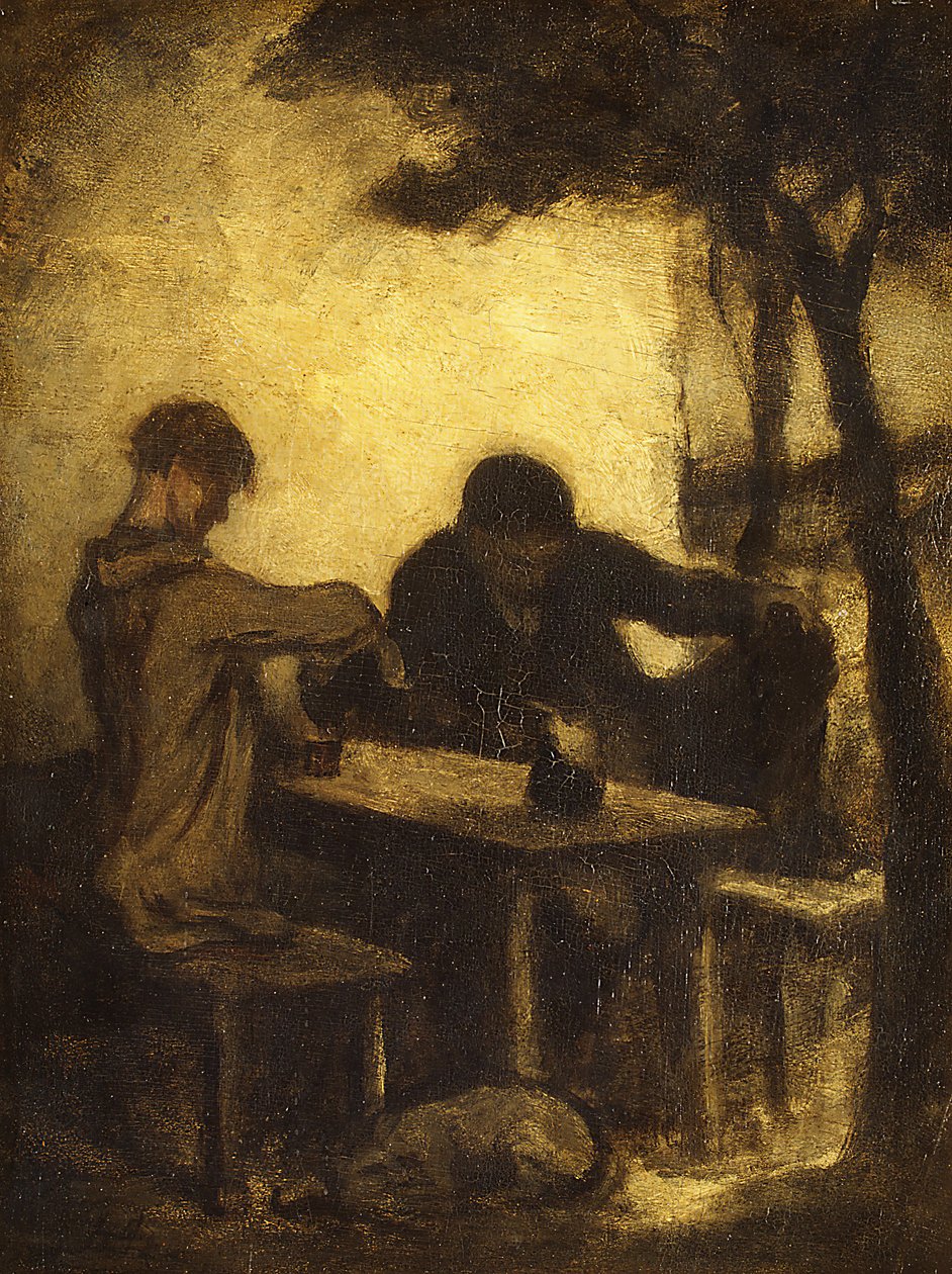 The Drinkers, 1861. av Honoré Daumier
