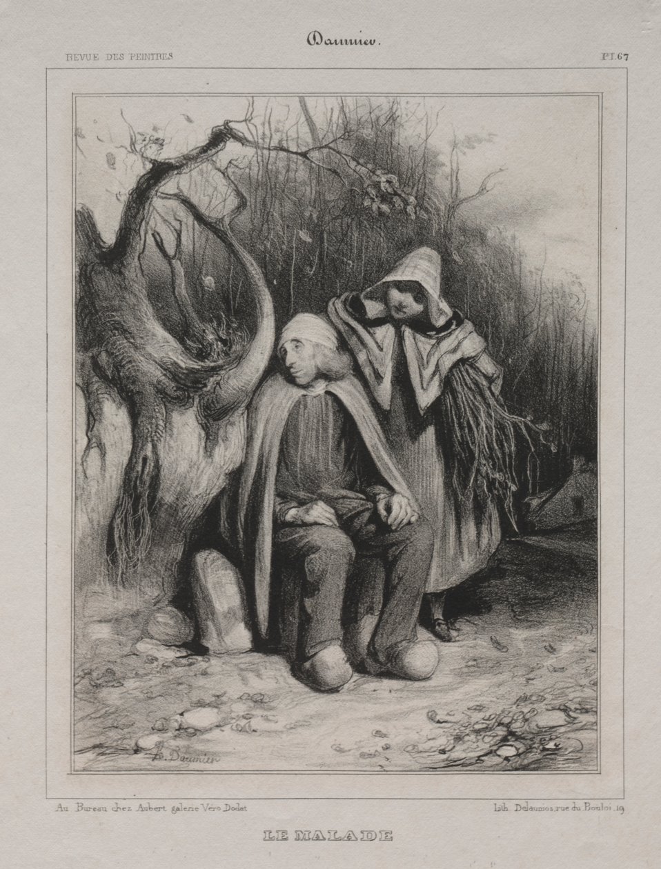 Den ogiltiga av Honoré Daumier