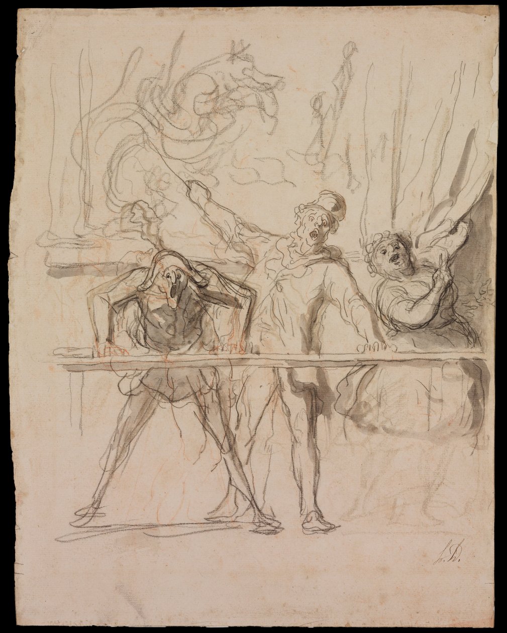 Sidoshowen av Honoré Daumier